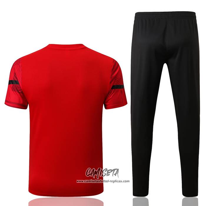 Chandal del AC Milan 2022-2023 Manga Corta Rojo